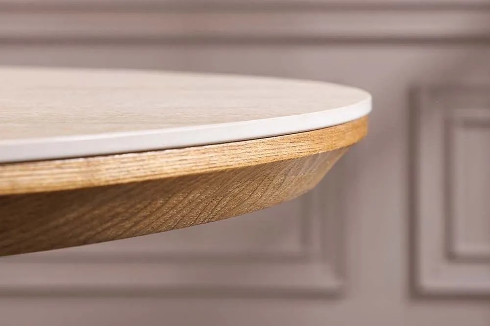Oválny rozkladací jedálenský stôl Parthenia 160-200 cm dub - Skladom na SK