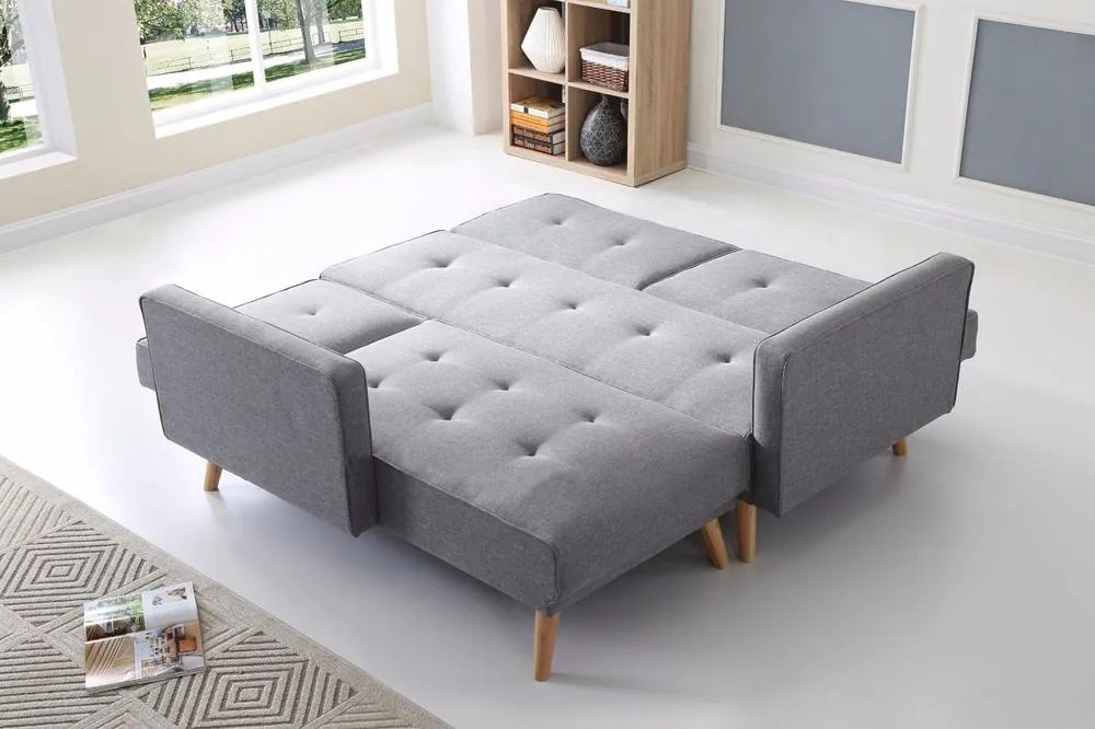 Rozkladacia rohová sofa Catini Anabel - Sivá