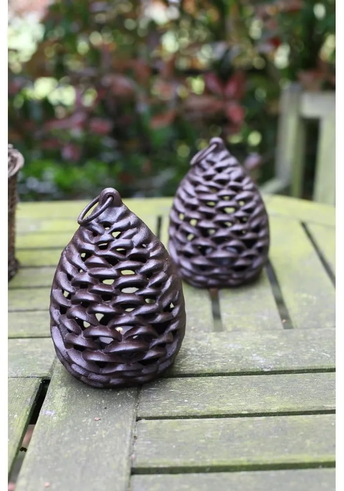 Kovový lampáš (výška 18 cm) Pine Cone – Esschert Design