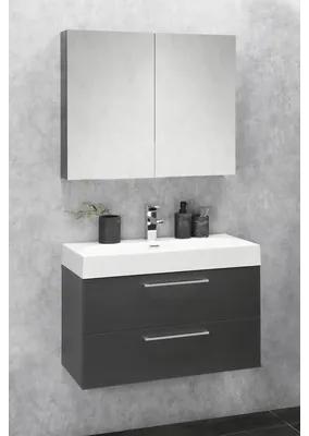 Kúpeľňová zostava Differnz Somero 120x80x38 cm antracit