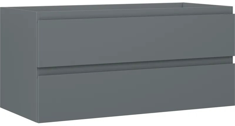 Mexen Orio, kúpeľňová skrinka 100 cm, 2 zásuvky, grafitová matná, 91A10-10047-2-BFF66