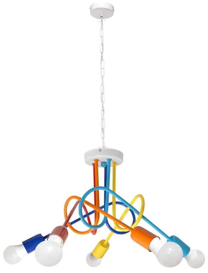 Luster na reťazi OXFORD 5xE27/15W/230V