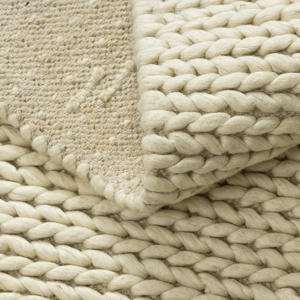 Dywany Łuszczów, Kusový koberec Tahar 99004B cream, 200x290, biela, obývacia izba