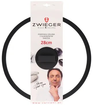 Sklenená pokrievka so silikónom ZWIEGER 28 cm