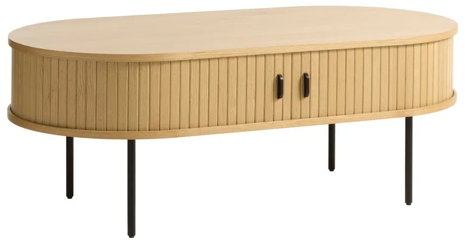 Konferenčný stolík v dekore duba v prírodnej farbe 60x120 cm Nola – Unique Furniture