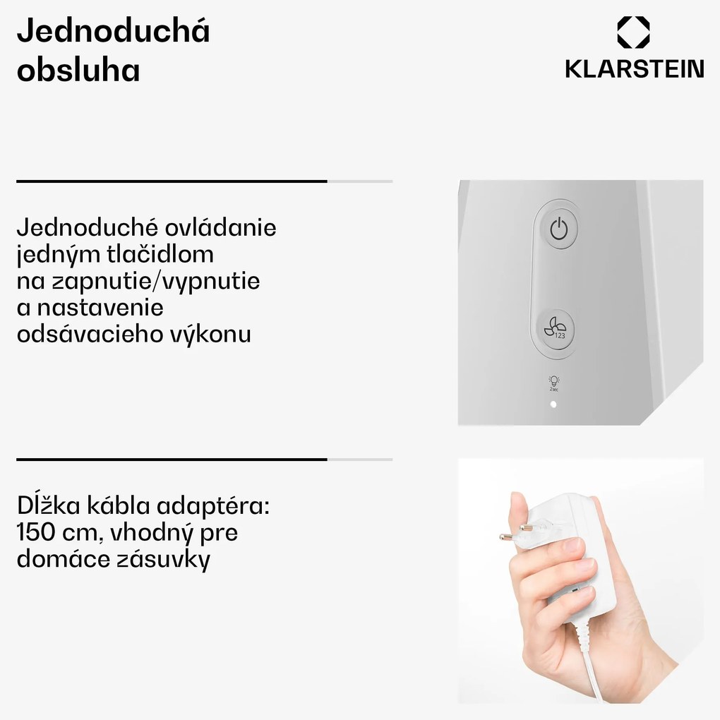Klarstein WanderVent, Digestor 200 m³/h, Kompaktný dizajn