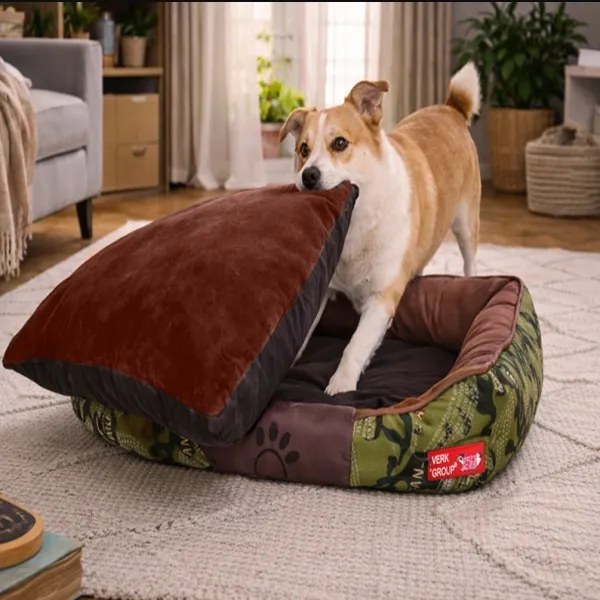 Pelech pre psa / mačku L - Maskáč - zelený