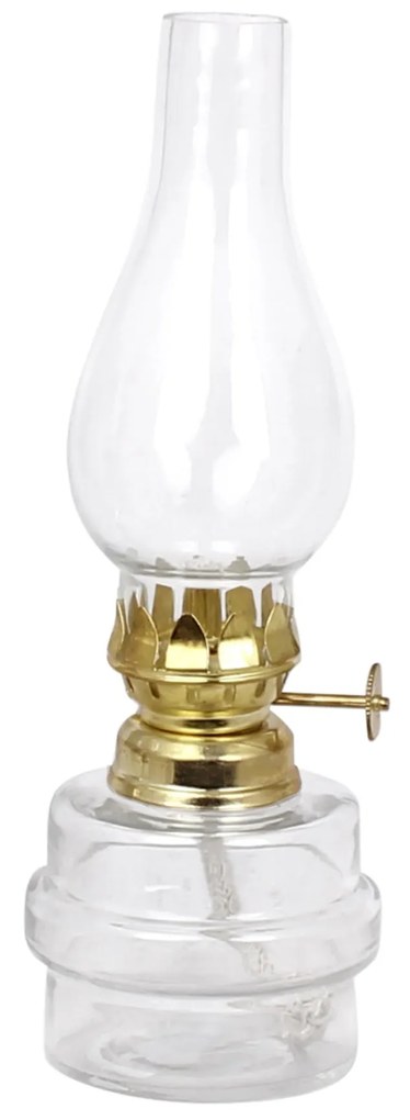 Strömshaga Sklenená petrolejová lampa My Brass