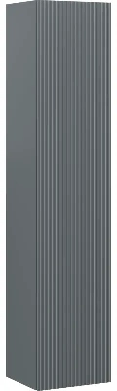 Mexen Rivel, kúpeľňový podstavec 35 cm, 1 dvierka, s drážkami, grafitová matná, 91A21-03016-1-BF66