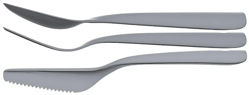 Sada príborov Family /lyžica, nôž, vidlička/ šedá 10305090