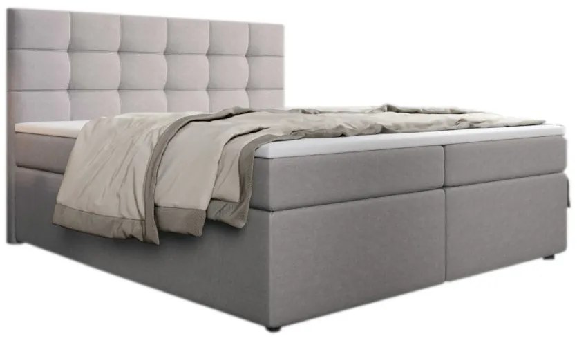 Čalúnená posteľ boxspring SALMA + vrchný matrac - inari 22 / 160x200