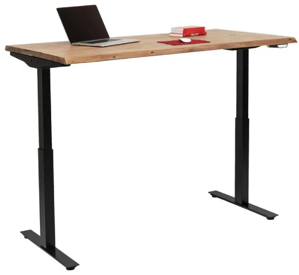 Office Harmony Black písací stôl 160x80 cm svetlohnedý