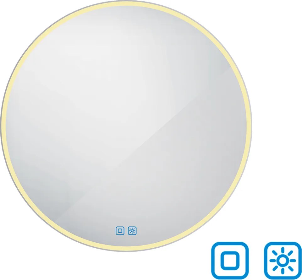 Nimco Okrúhle LED zrkadlo pr. 900 s dvoma dotykovými senzormi - ZP 26003RVX