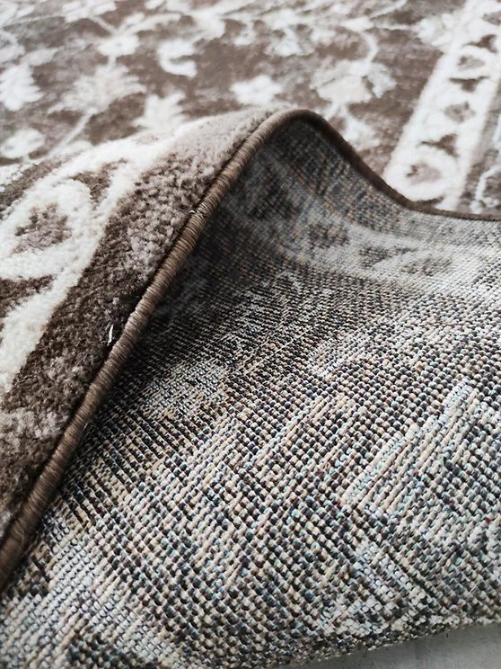 Berfin Dywany, Kusový koberec Alfa New 7206 Brown, 120x180, hnedá, obývacia izba