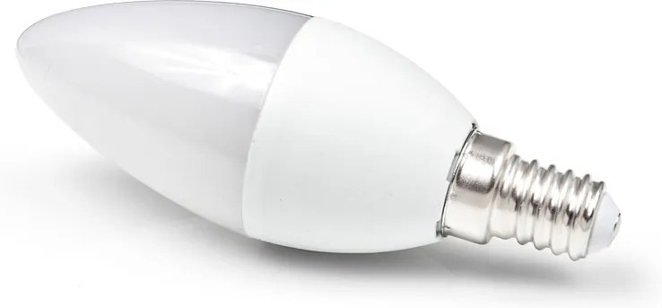 MILIO LED žiarovka C37 - E14 - 6W - 530 lm - studená biela