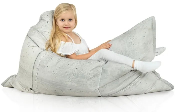 Sedací vak Industrial – veľký vak na sedenie a ležanie v industriálnom štýle (XL/XXL) Veľkosť: XL