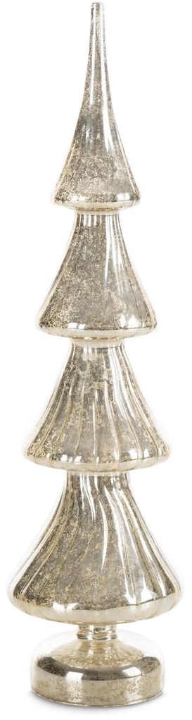 DEKORAČNÁ SOŠKA LED 12X45 CM STRIEBORNÁ