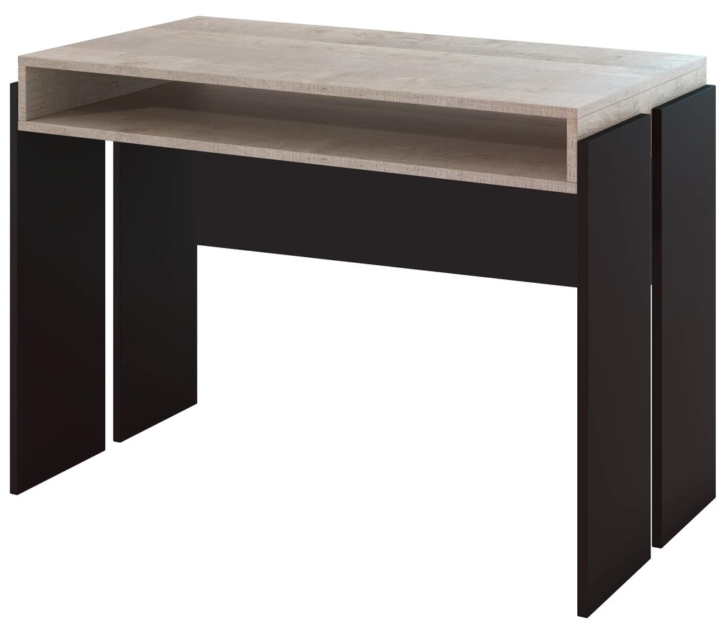 PC stolík Ramea (dub platinum grange + čierna). Akcia -20%. Vlastná spoľahlivá doprava až k Vám domov. 1055240