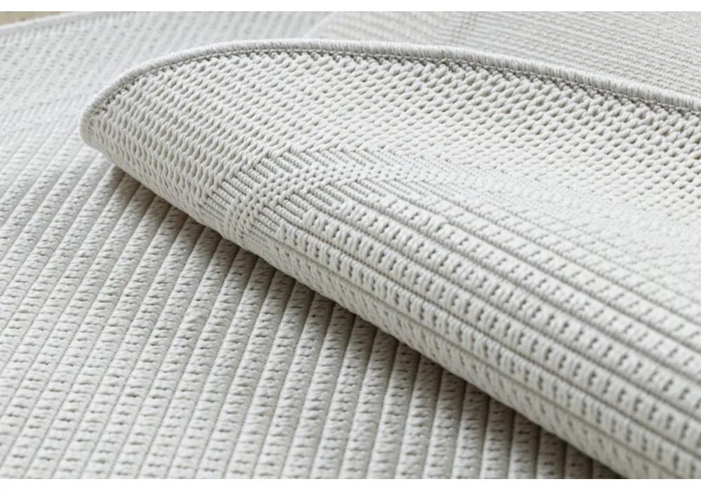 Kusový koberec Duhra biely kruh 120cm