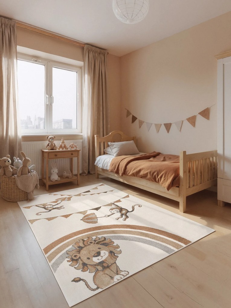 Detský kusový koberec Villeroy & Boch Boho Kids 106308 Cream Multicolor, 120x170, biela, detská izba, Villeroy & Boch