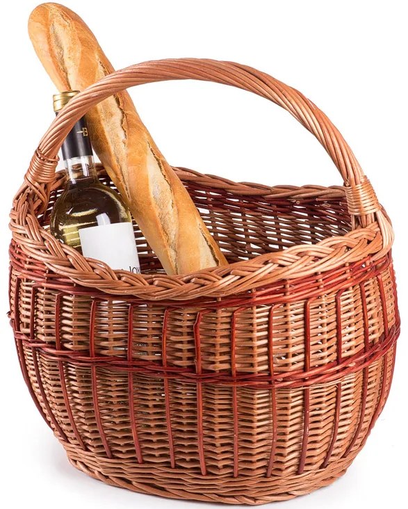 Nákupný kôš prútený Dekle I.š. 37 x hl. 29 x v. 28/41(cm)