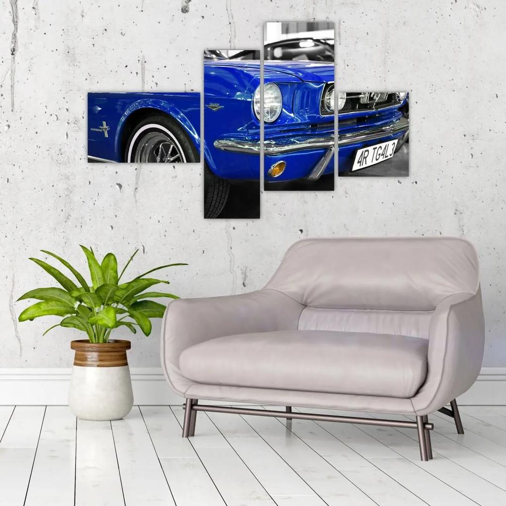 Modré auto - obraz