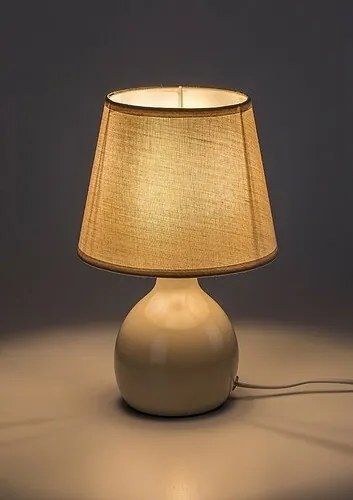 Rabalux 74076 stolná lampa Ingrid, béžová