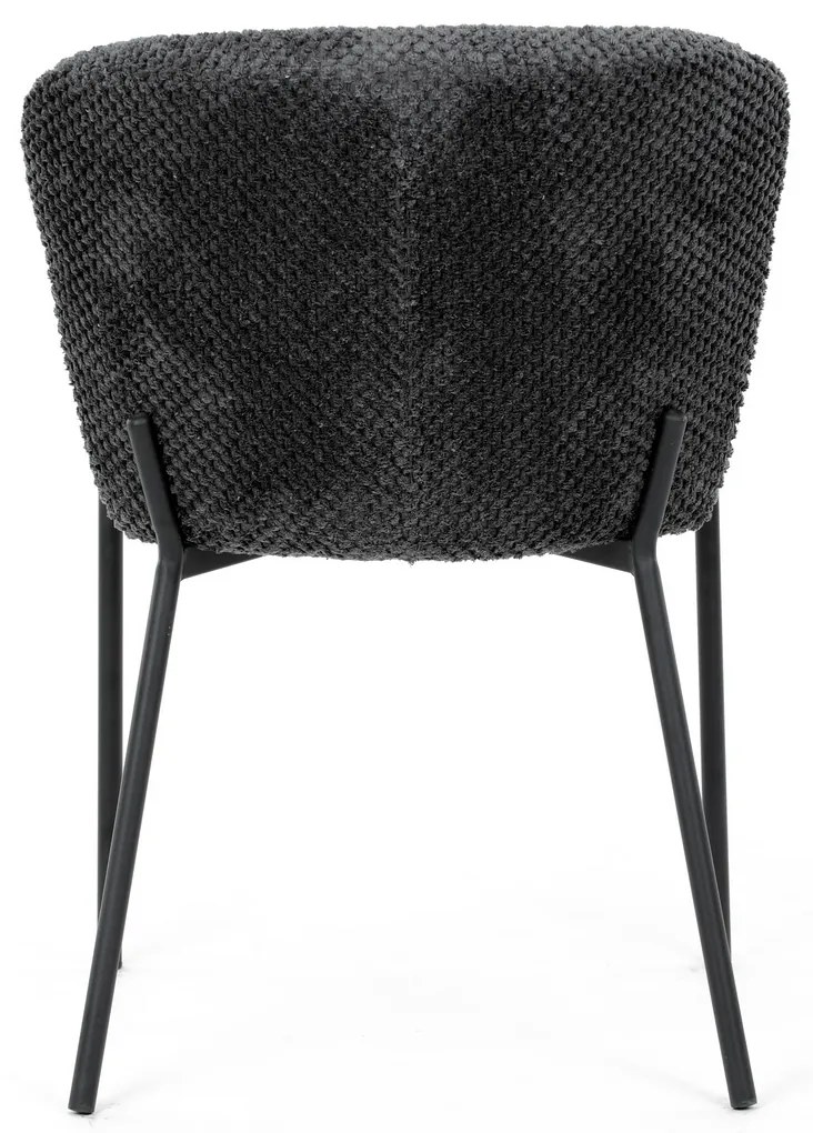 Sada jedálenských stoličiek Bouclé CT-W1077 GREY2,4 ks