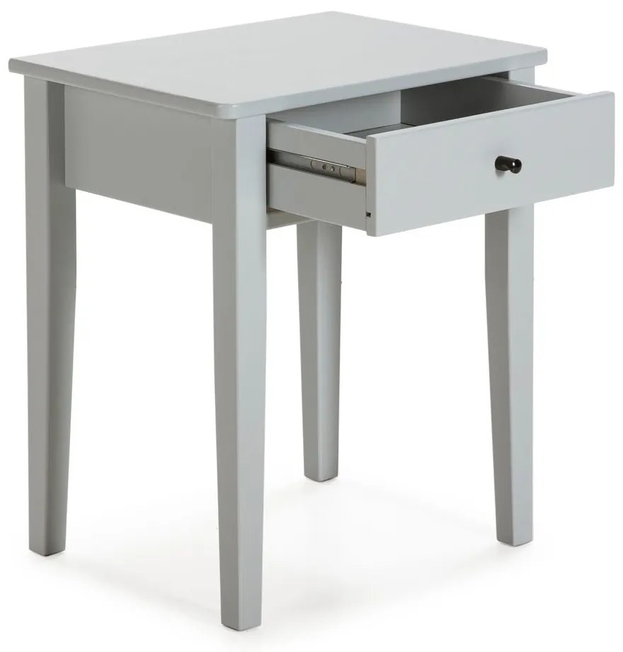 Svetlosivý nočný stolík z borovicového dreva Bart - Marckeric