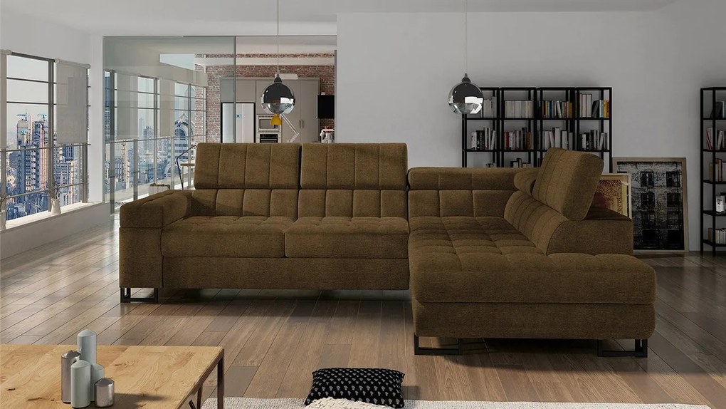 Rohová sedačka Wales, Dostupné poťahy: Nazar 225.02, Strana: ľavá