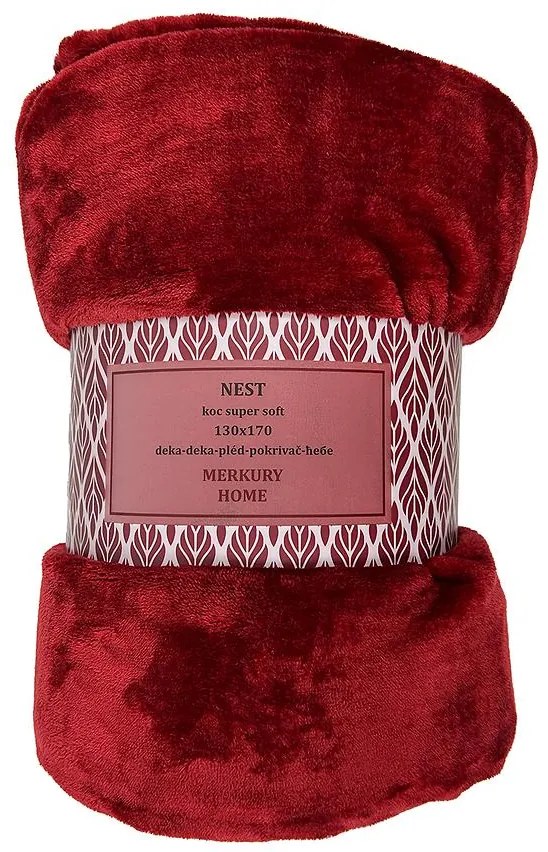 Deka Nest Super Soft bordová 130x170 Merkury Home