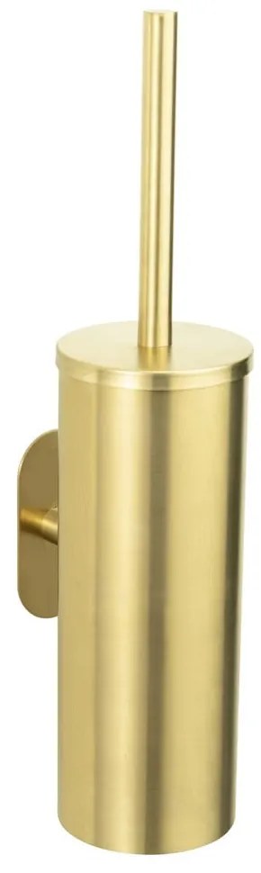 Samodržiaca WC kefa z nerezovej ocele v zlatej farbe Orea Gold – Wenko