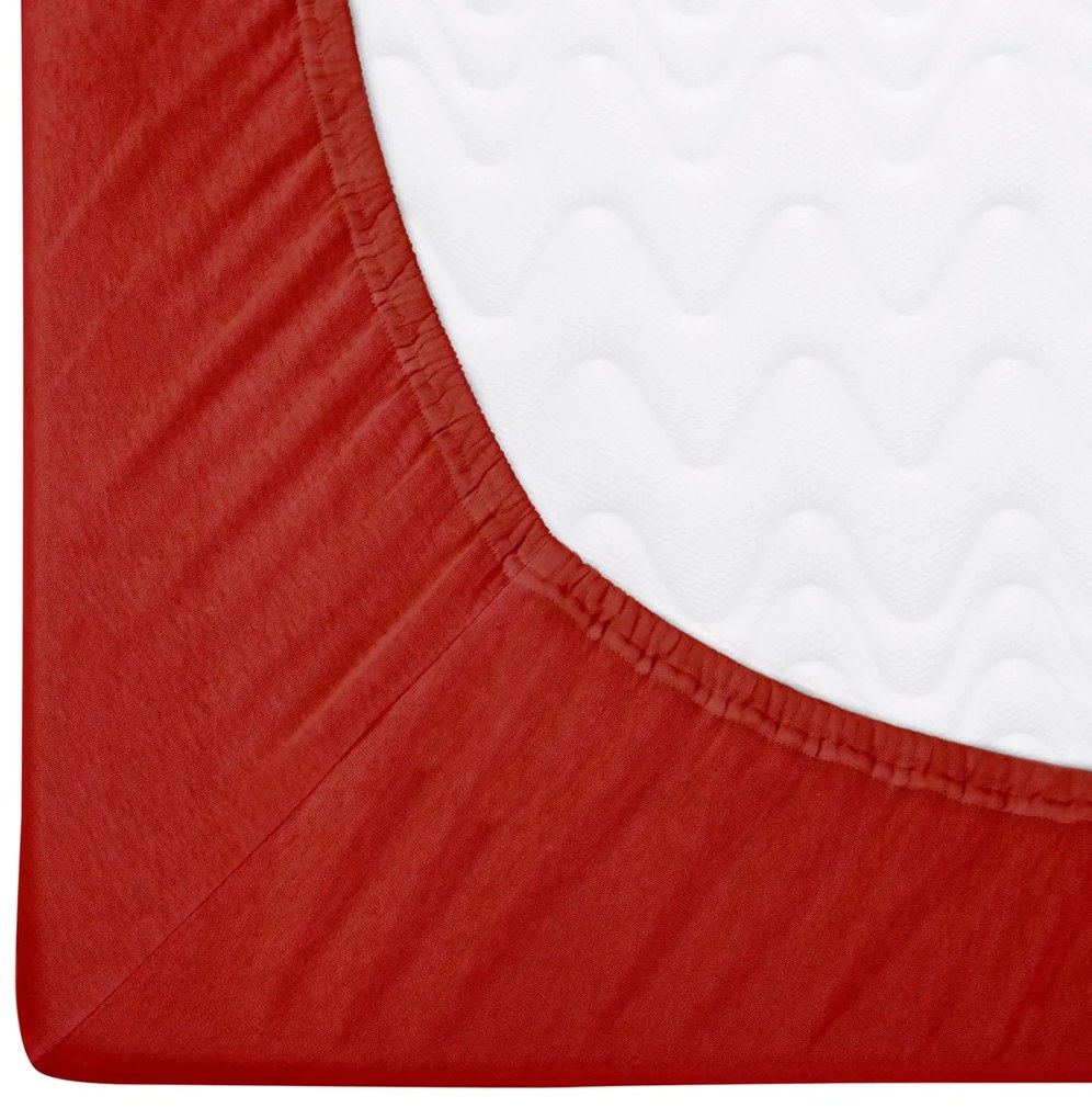 JERSEY PRESTIERADLO 029/150 160X200 CM ČERVENÉ