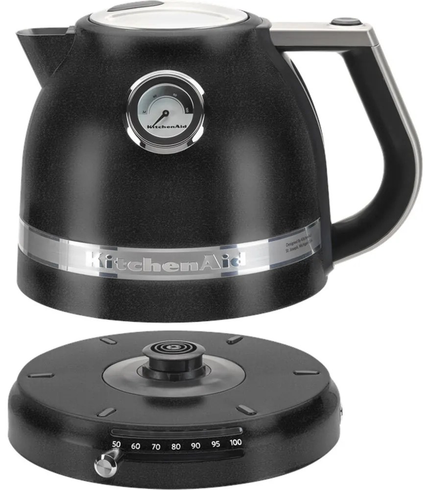 Rýchlovarná kanvica KitchenAid Artisan 1,5 l z čiernej liatiny, 5KEK1522EBK