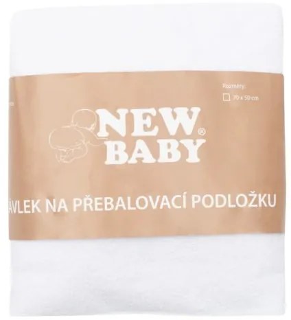 NEW BABY Návlek na prebaľovaciu podložku New Baby 50x70 biely