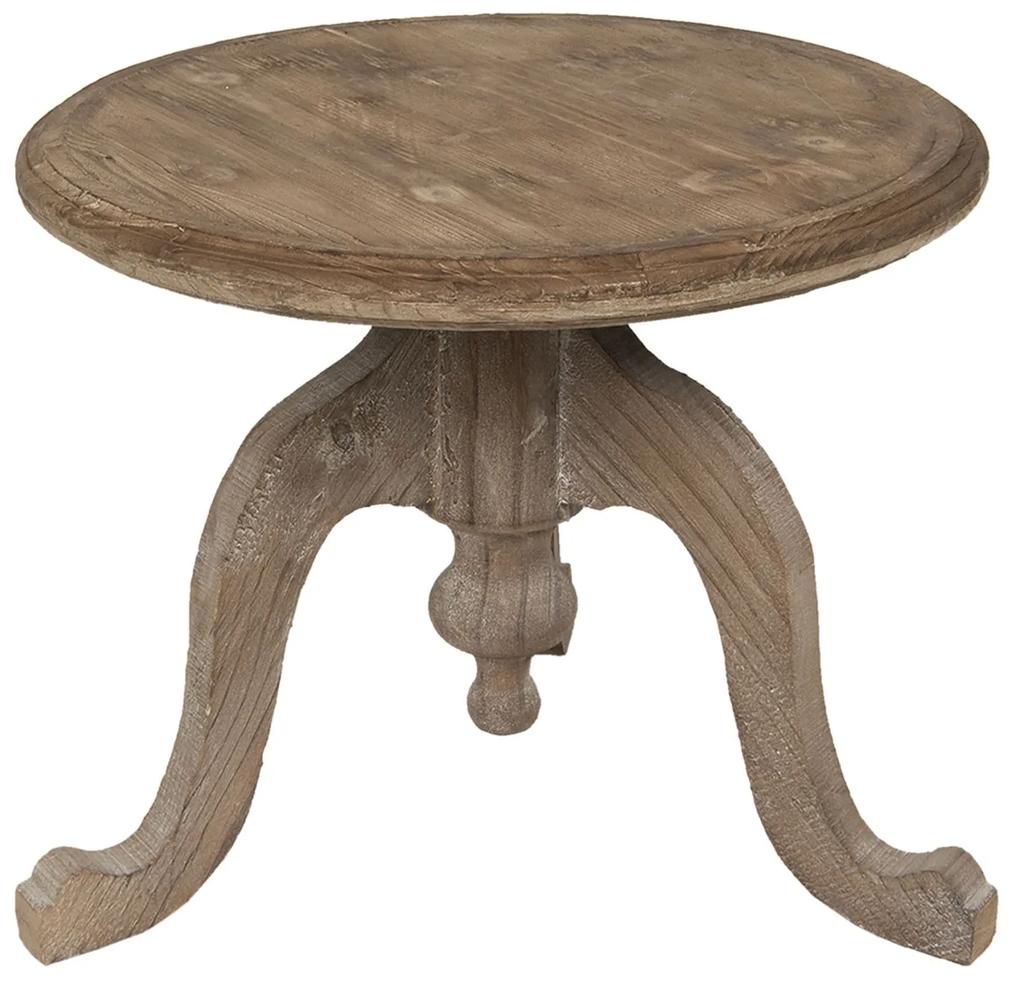 Drevený hnedý odkáladací stolík - 56 * 45 cm