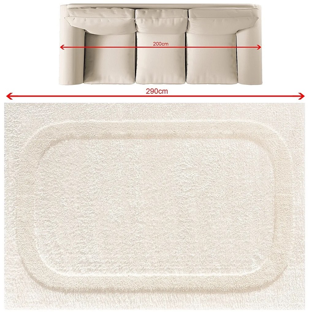 Koberec Mira cream 200x290 cm