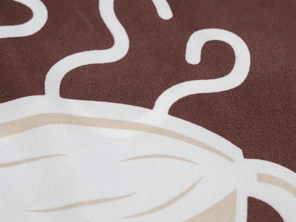 Bavlnené obliečky COFFEE hnedé