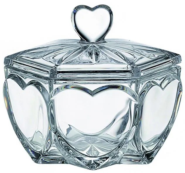 KRIŠTÁĽOVÁ MISKA BOHEMIA SRDCE 130MM