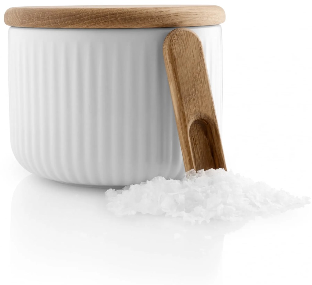 Eva Solo Porcelánová dóza na soľ s lyžičkou Legio Nova