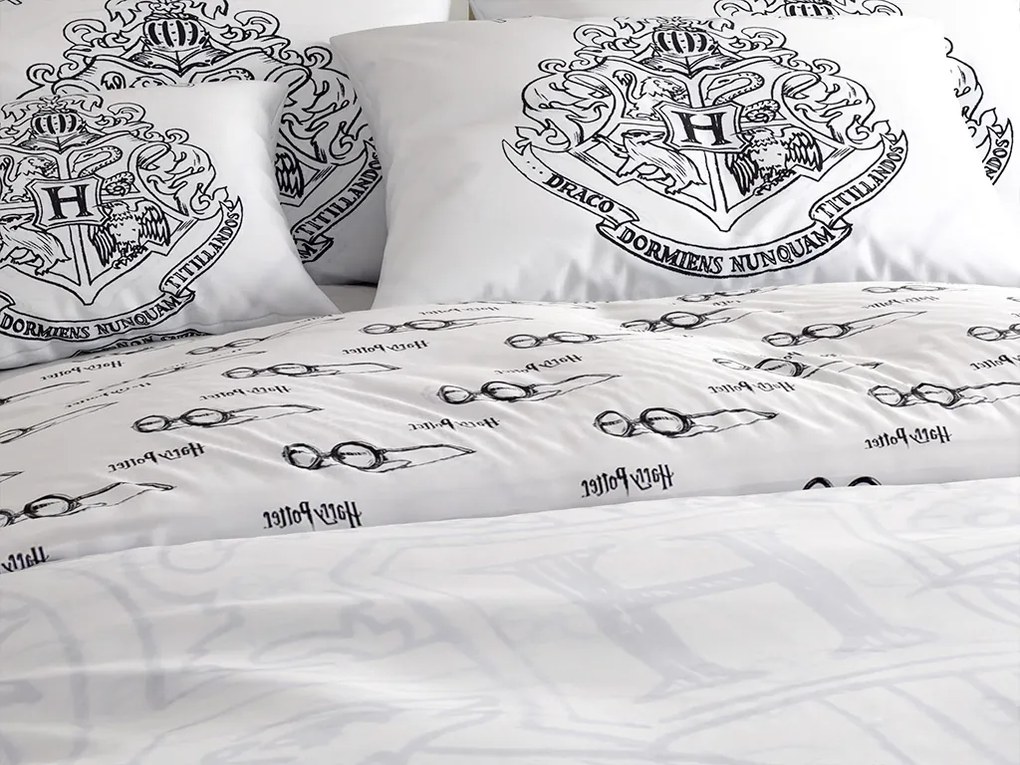 Svietiace obliečky HARRY POTTER VISION biele Rozmer obliečky: 70 x 90 cm | 140 x 200 cm
