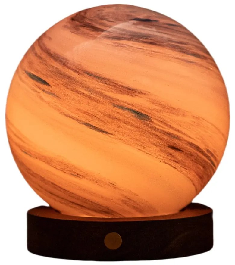 Hnedá/tmavo prírodná svetelná dekorácia na USB ø 12 cm Polar Cloud – Gingko