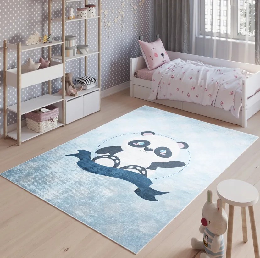 Detský koberec s roztomilou pandou Šírka: 80 cm | Dĺžka: 150 cm