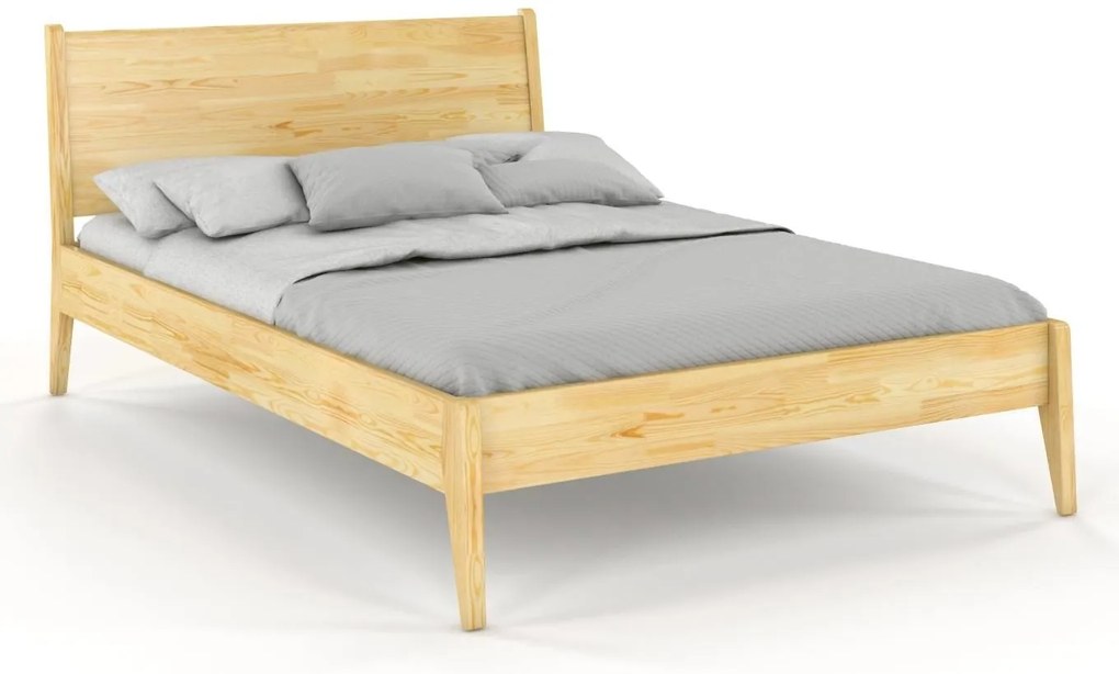 drevko Masívna posteľ Radom z borovice - prírodná Rozmer postele: 140 x 200 cm