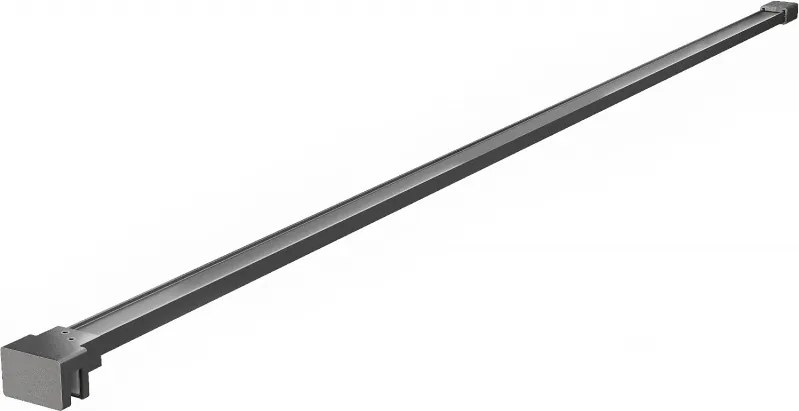 Mexen držiak na sprchovú stenu, kartáčovaná zbraň sivej farby - 800-01-66