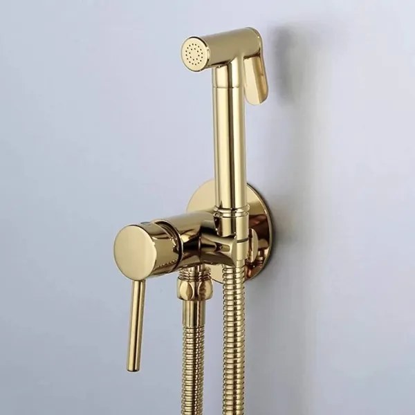 REA-B8979 - Bidetová batéria s bidetovou sprškou na podomietkovú inštaláciu LUNGO zlatá