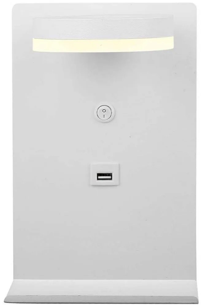 LED Nástenné svietidlo s nabíjačkou COMPACT LED/4W/230V