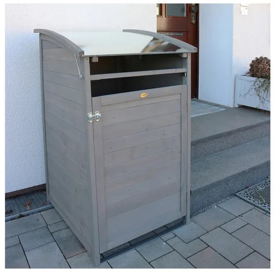 Habau Záhradný box na smetný kôš, 120 l (sivá) (100271525)