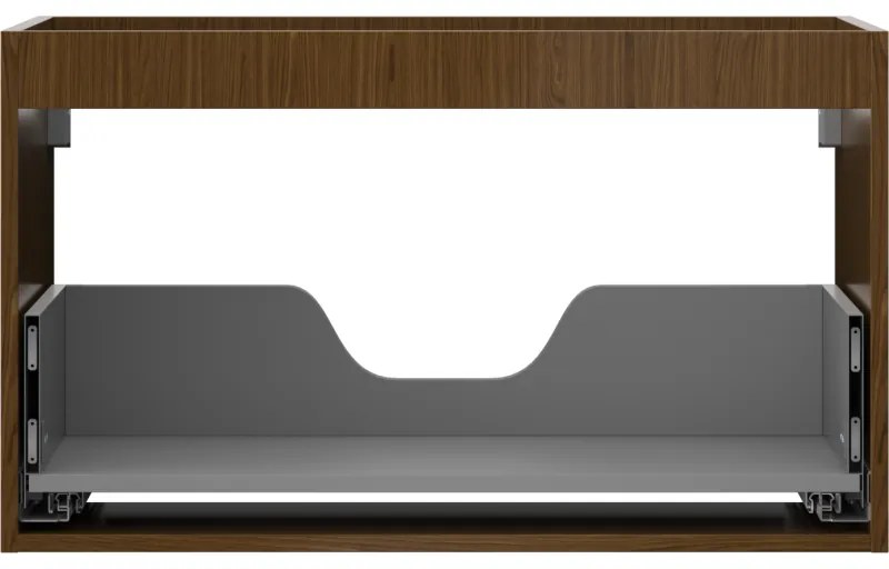 Mexen Box-A, závesná skrinka 80 cm, 1 zásuvka, orech, 91AX0-0800-470-1-86