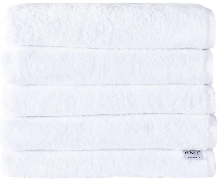 Sada osušky bavlnené biele 5 ks 70 x 140 cm EMI